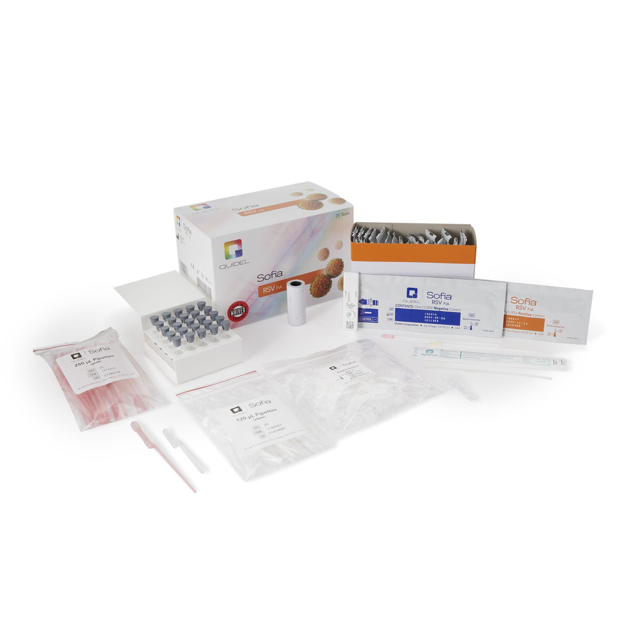 Respiratory Test Kit Sofia® RSV FIA Respiratory Syncytial Virus Test (RSV) 25 Tests CLIA Waived - BeHope