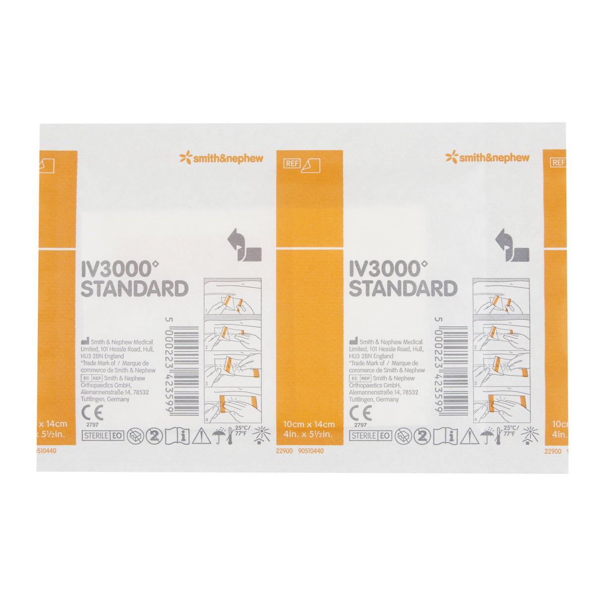 Catheter Securement Dressing IV3000™ Film 4 X 5 Inch Sterile - BeHope