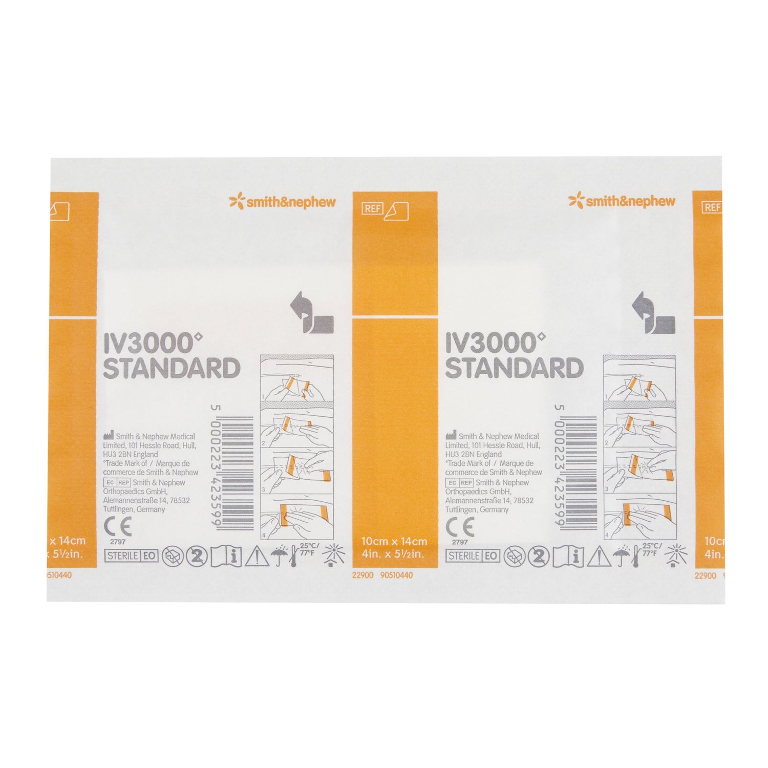 Catheter Securement Dressing IV3000™ Film 4 X 5 Inch Sterile - BeHope