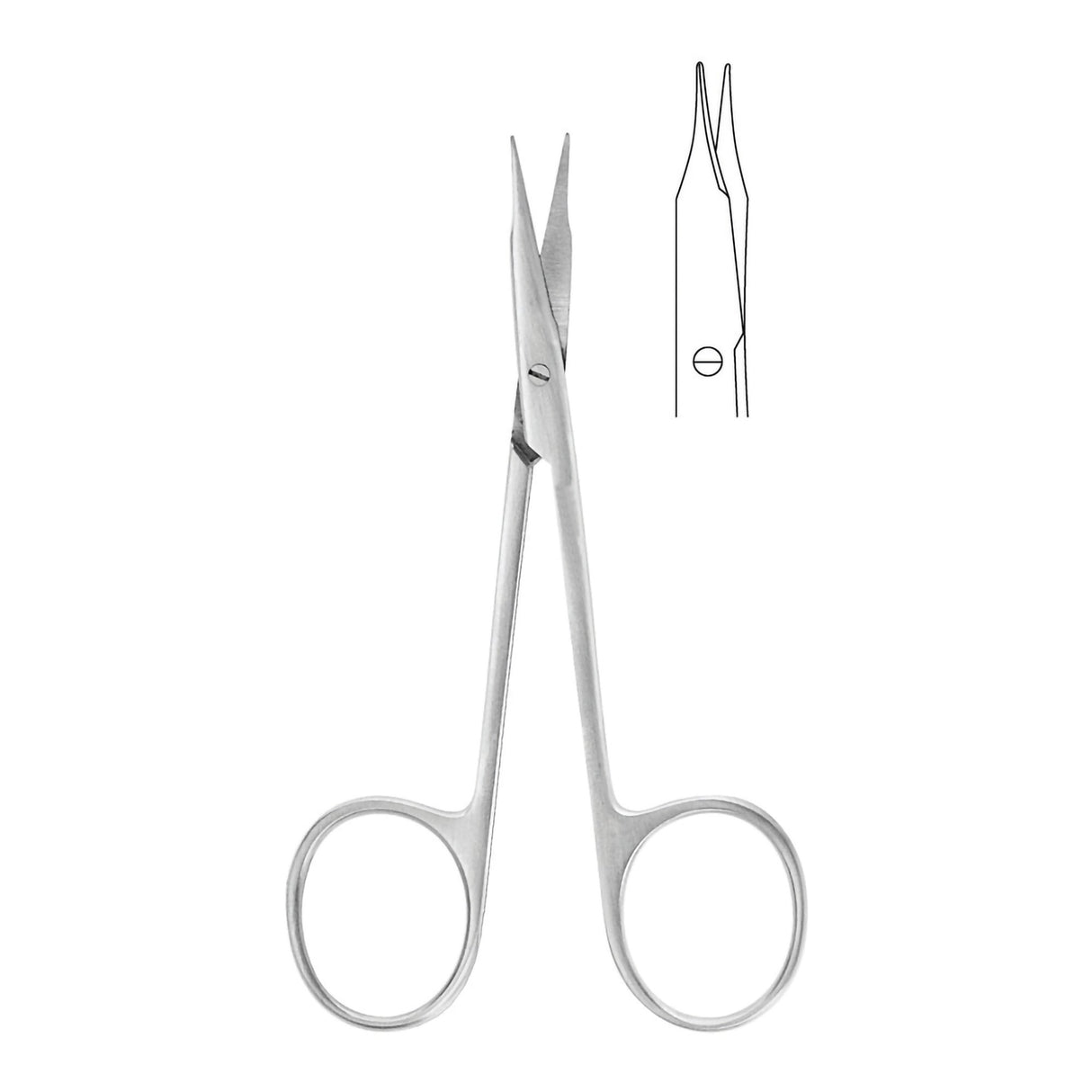 Tenotomy Scissors McKesson Argent™ Stevens 4-1/8 Inch Length OR / Surgical Grade Stainless Steel Finger Ring Handle - BeHope