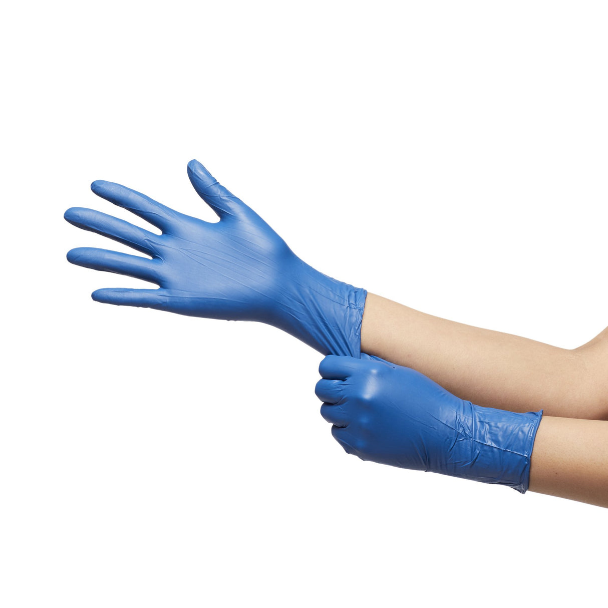 Exam Glove McKesson Confiderm® 6.8C Small NonSterile Nitrile Standard Cuff Length Textured Fingertips Blue Chemo Tested / Fentanyl Tested - BeHope