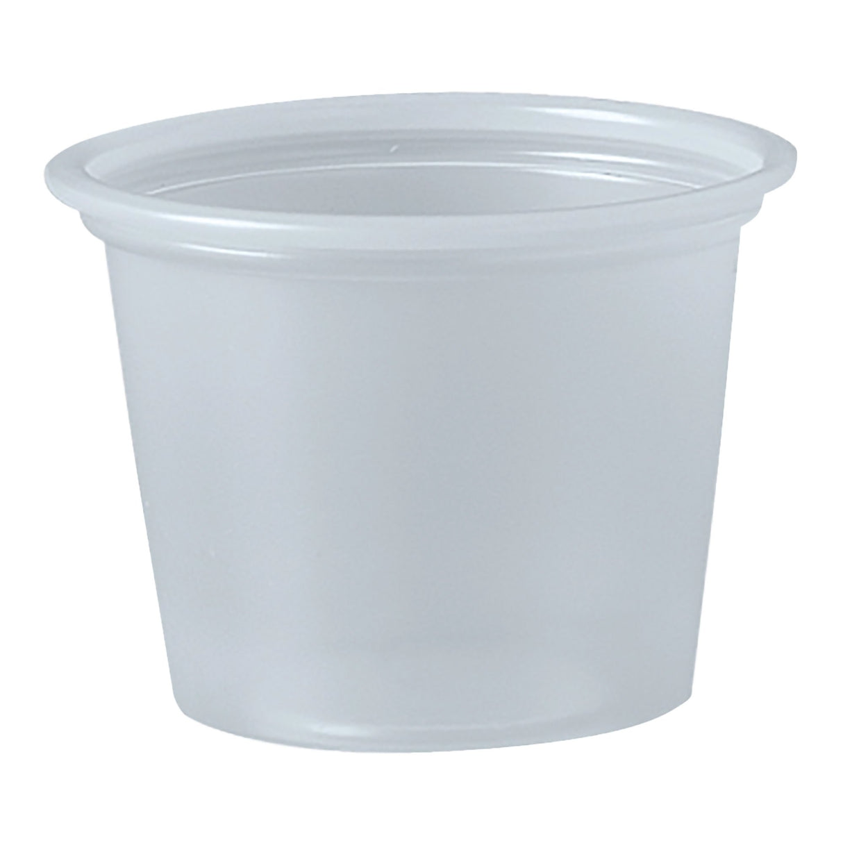 1 oz. Plastic Souffle Cup Translucent Disposable - BeHope