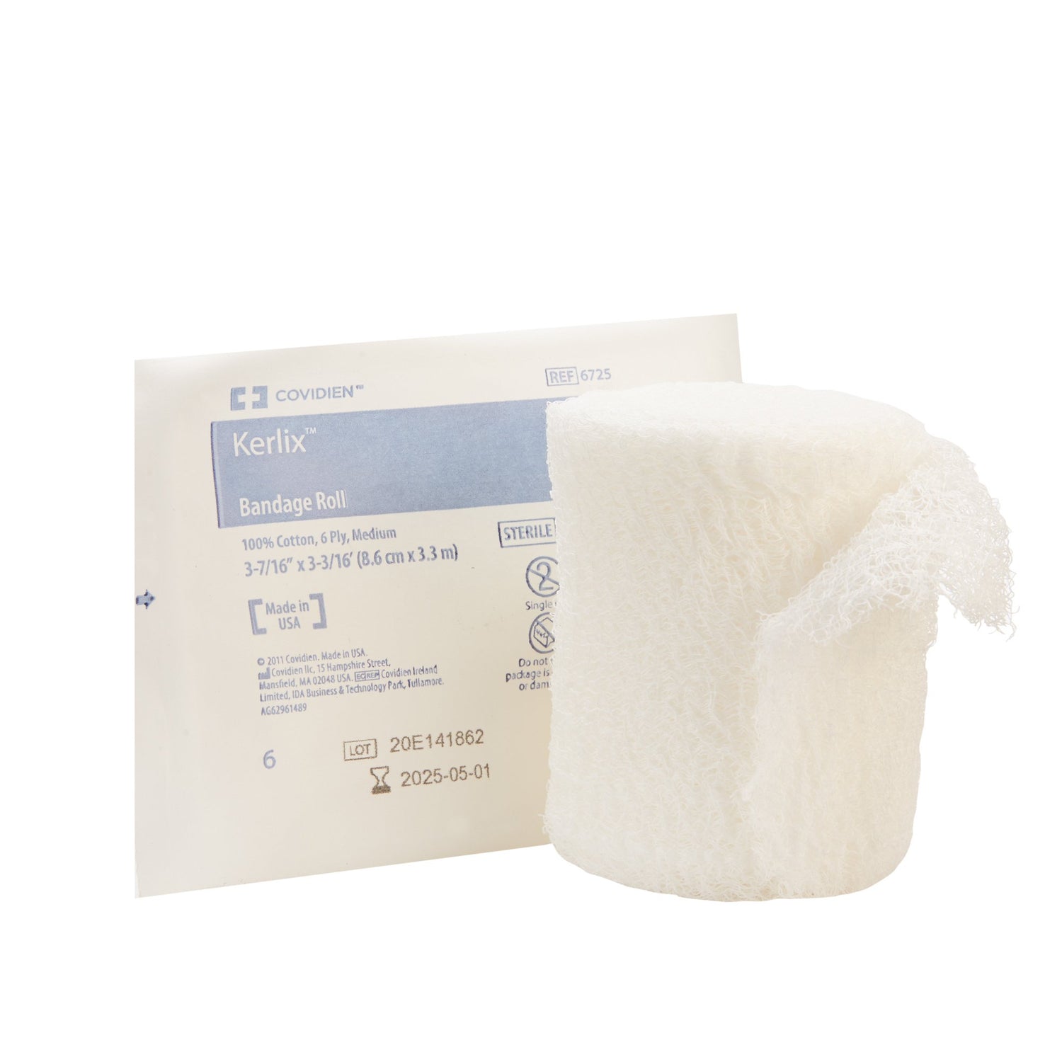 Fluff Bandage Roll Kerlix™ 3-4/10 Inch X 3-6/10 Yard 6-Ply Sterile 1 per Pouch - BeHope