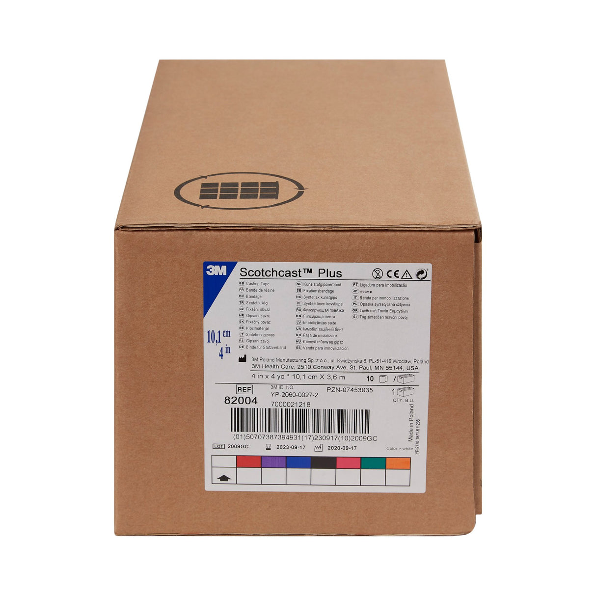 Cast Tape 3M™ Scotchcast™ Plus 4 Inch X 12 Foot Fiberglass / Resin White - BeHope