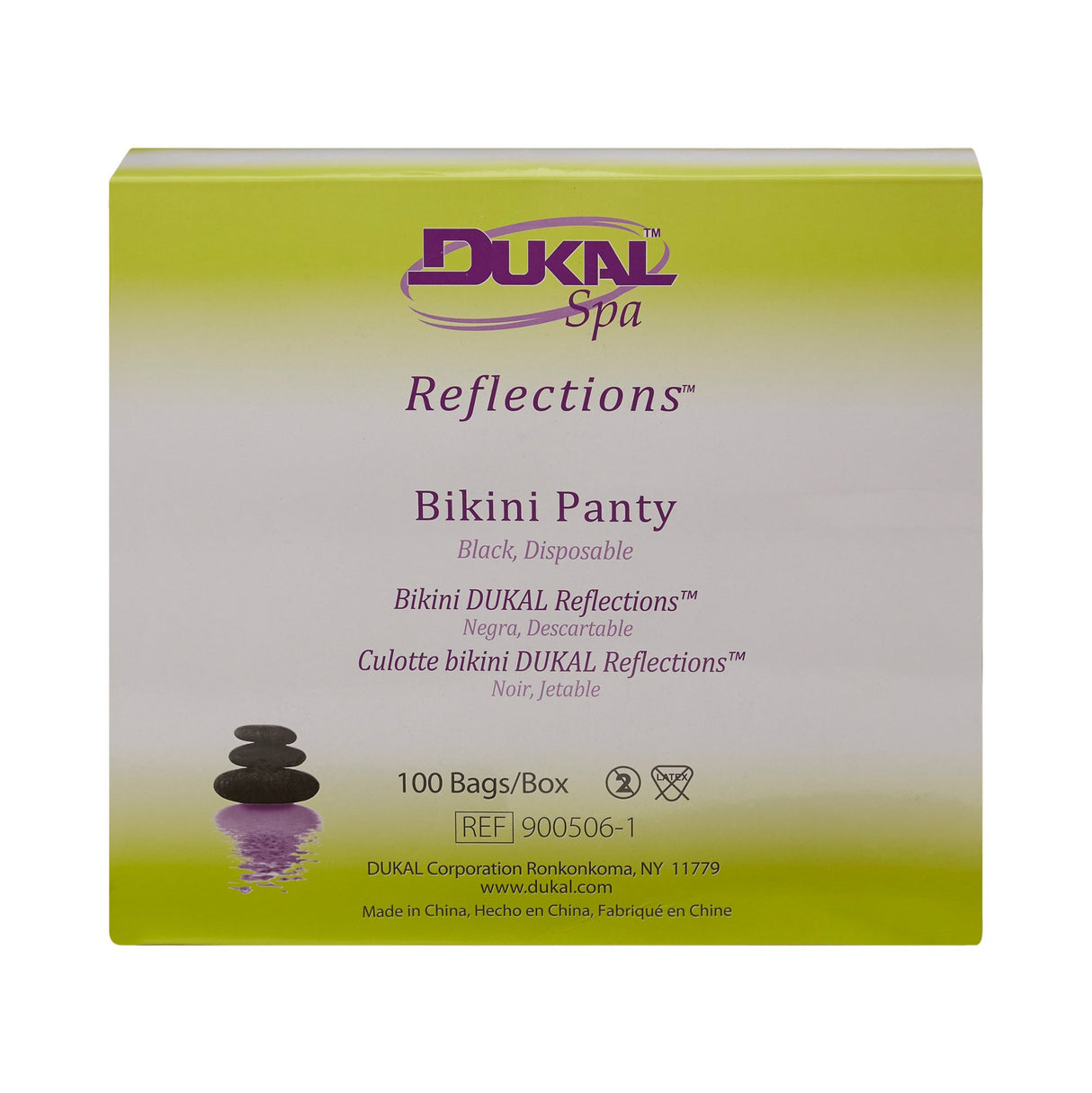 Bikini Panty Dukal Reflections™ Black Disposable - BeHope