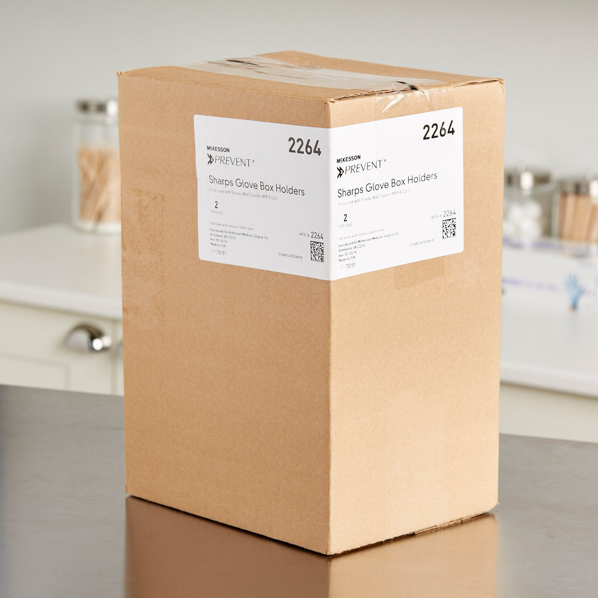 Glove Box Holder McKesson Prevent® Vertical Mounted 1-Box Capacity Putty 3-7/8 X 6-1/2 X 11 Inch Plastic - BeHope