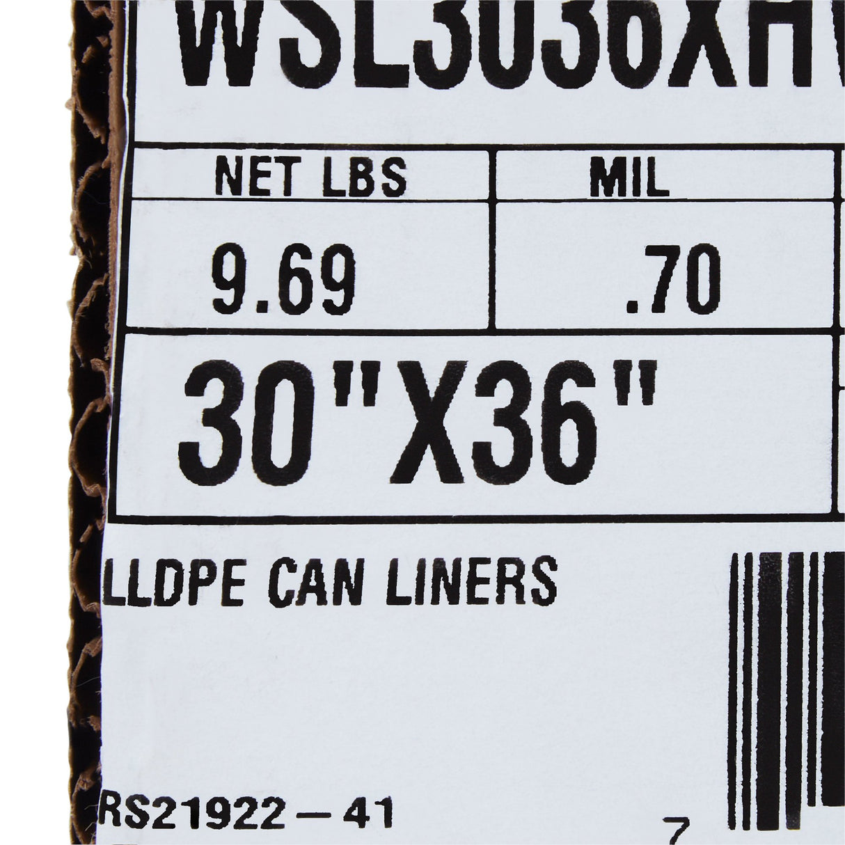 Trash Bag McKesson 30 gal. White LLDPE 0.70 mil 30 X 36 Inch Star Seal Bottom Coreless Roll - BeHope