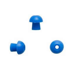 Ear Ventilation Tube Collar Button 1.5 Mm Silicone Blue - Behope