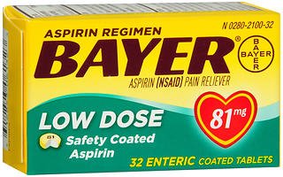 Bayer® Low Dose Aspirin Heart Attack Stroke Prevention Tablets - BeHope