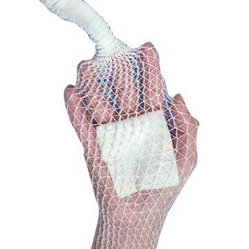 Elastic Net Retainer Dressing Stretch Net™ Tubular White Elastic Size 8 25 Yard Length Chest / Axilla / Abdomen NonSterile - BeHope