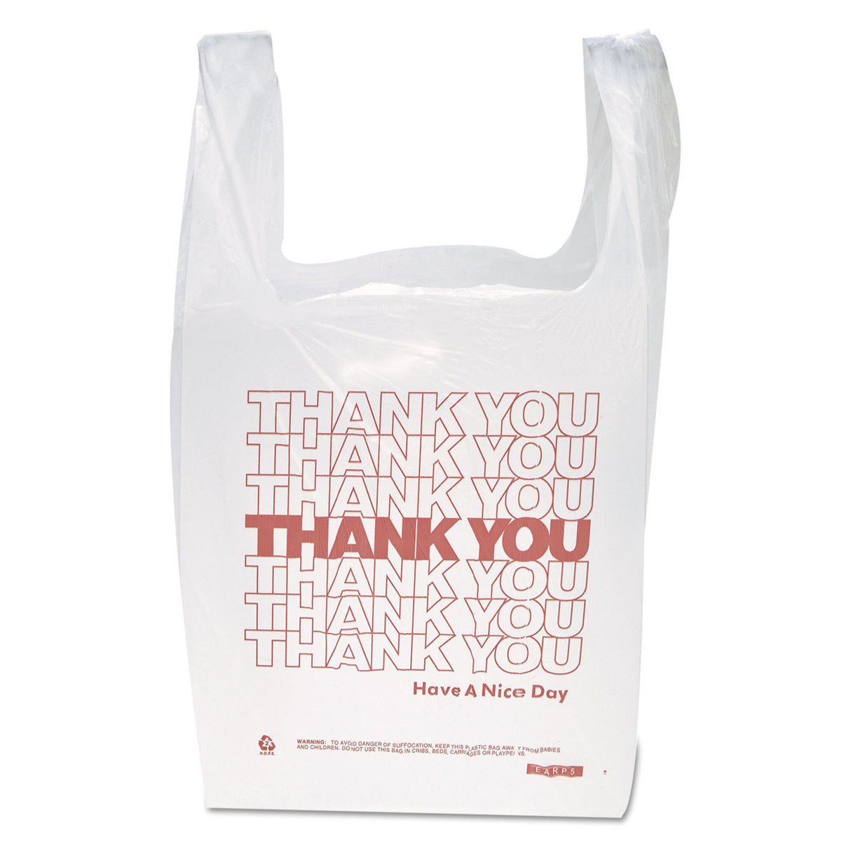 T-Shirt Shopping Bag HDPE Thank You Printed - BeHope