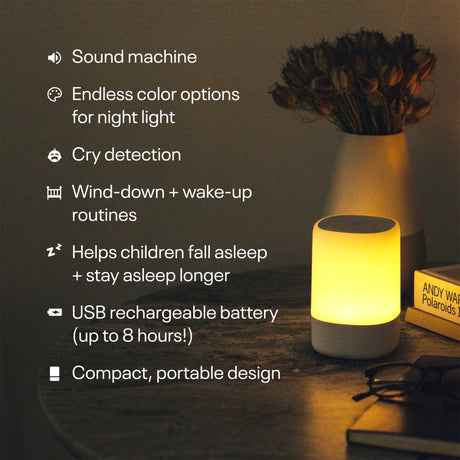 Sound Machine with Night Light Nanit 3-1/2 X 3-1/2 X 5-1/4 Inch - BeHope