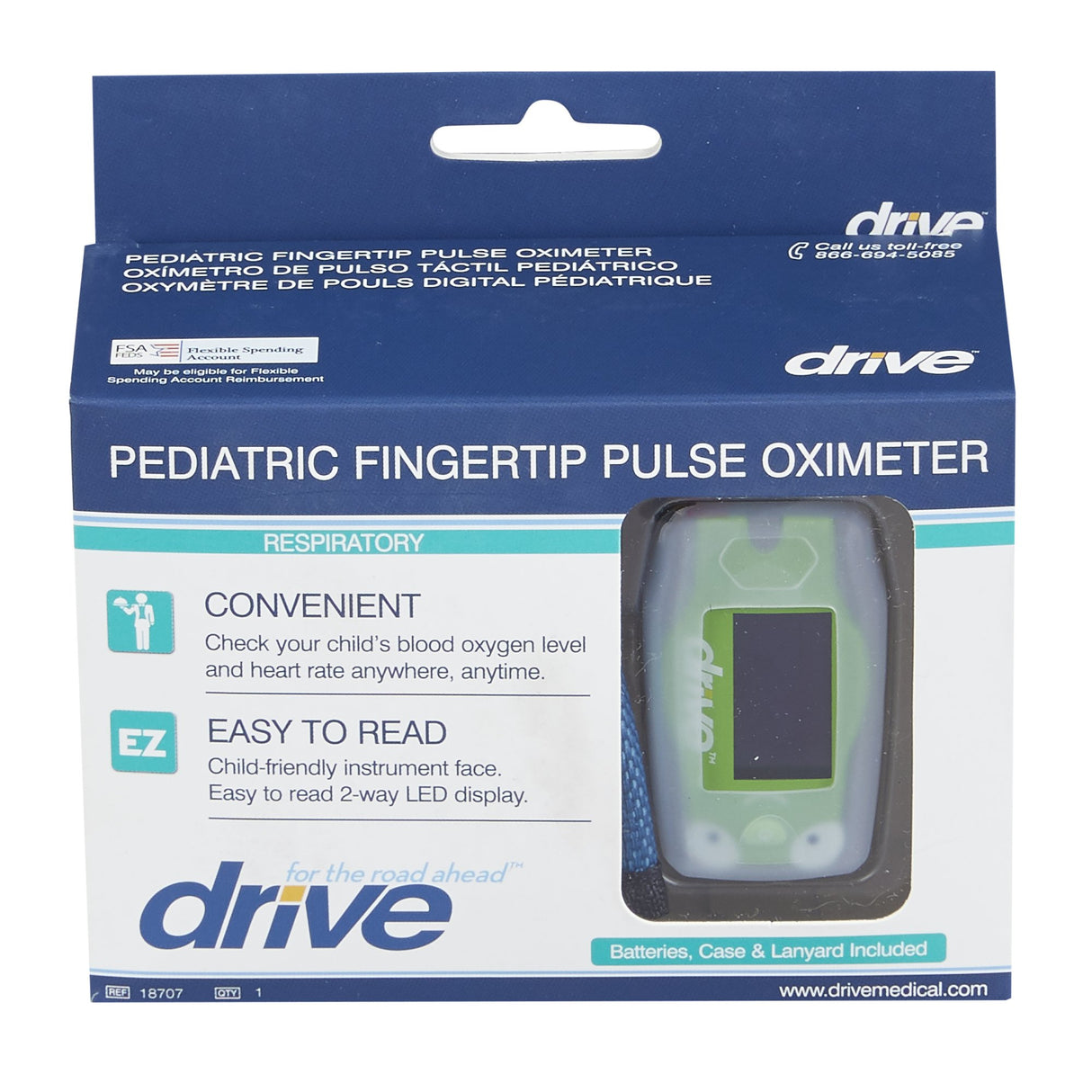 Fingertip Pulse Oximeter Drive Pediatric - BeHope