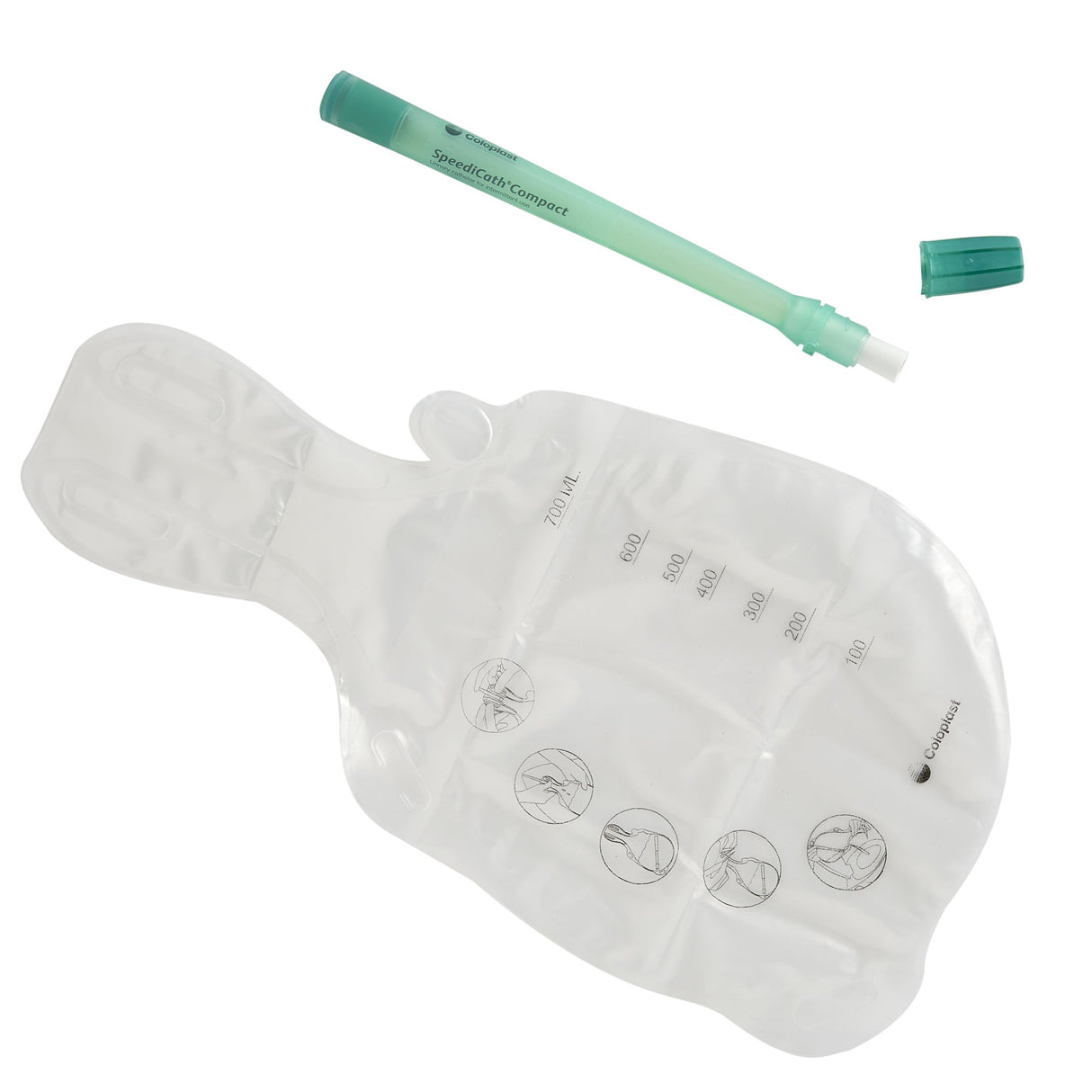 Intermittent Closed System Catheter SpeediCath® Compact Telescoping Tip 12 Fr. Hydrophilic Coated PVC - BeHope