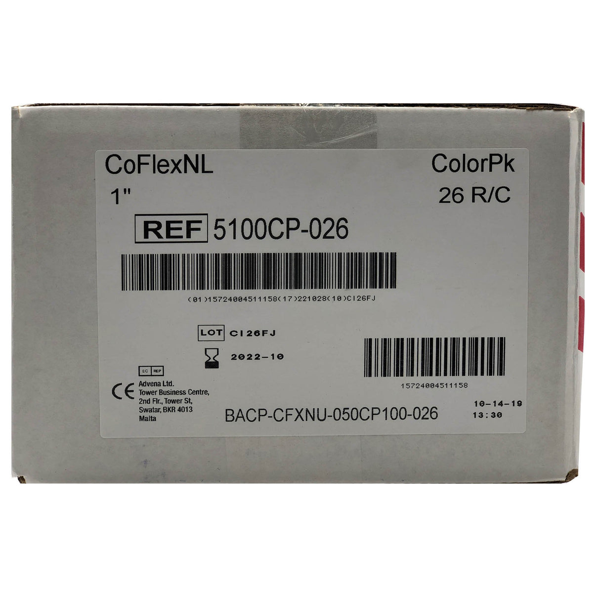 Cohesive Bandage CoFlex® NL 1 Inch X 5 Yard Self-Adherent Closure Neon Pink / Blue / Purple / Light Blue / Neon Green / Red NonSterile 12 lbs. Tensile Strength - BeHope