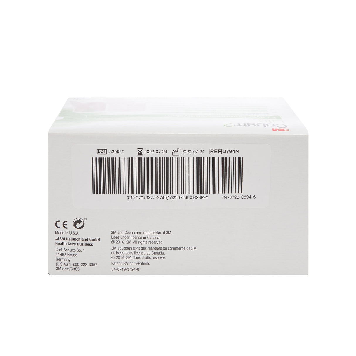 2 Layer Compression Bandage System 3M™ Coban™2 Lite 4 Inch X 2-9/10 Yard / 4 Inch X 5-1/10 Yard Self-Adherent / Pull On Closure Tan / White NonSterile 25 to 30 mmHg - BeHope