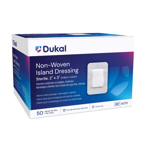 Island Dressing Dukal 2 X 3 Inch Rectangle Sterile - BeHope