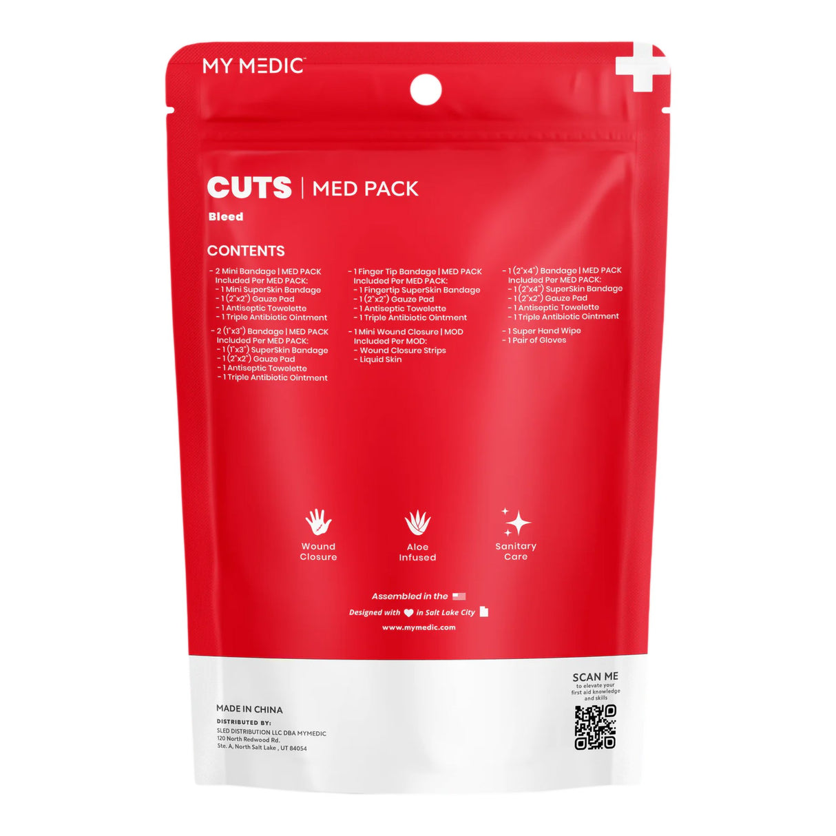 First Aid Medical Pack My Medic™ MED PACKS Cuts Pouch - BeHope