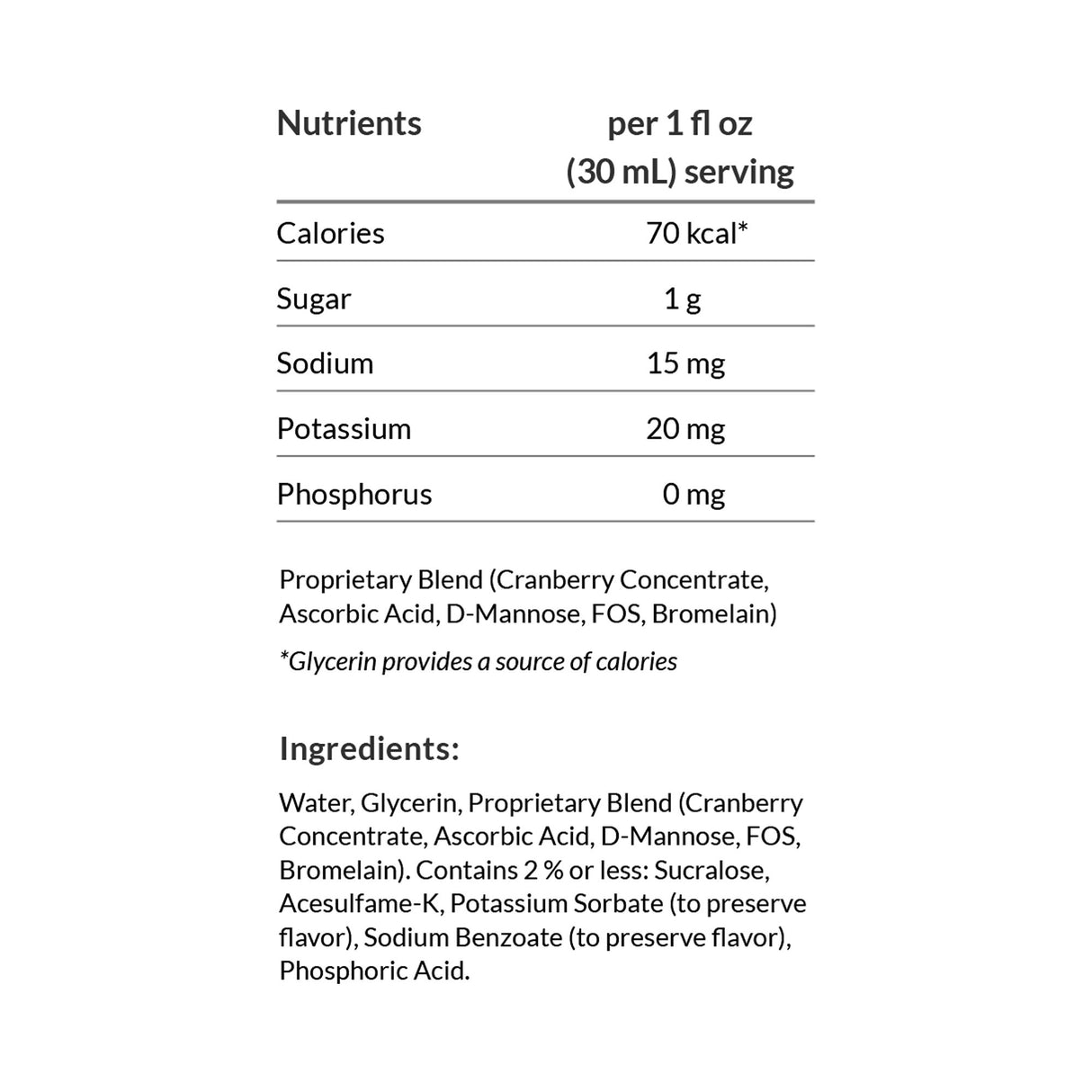 Oral Supplement UTI-Stat® Cranberry Flavor Liquid 1 oz. Individual Packet - BeHope