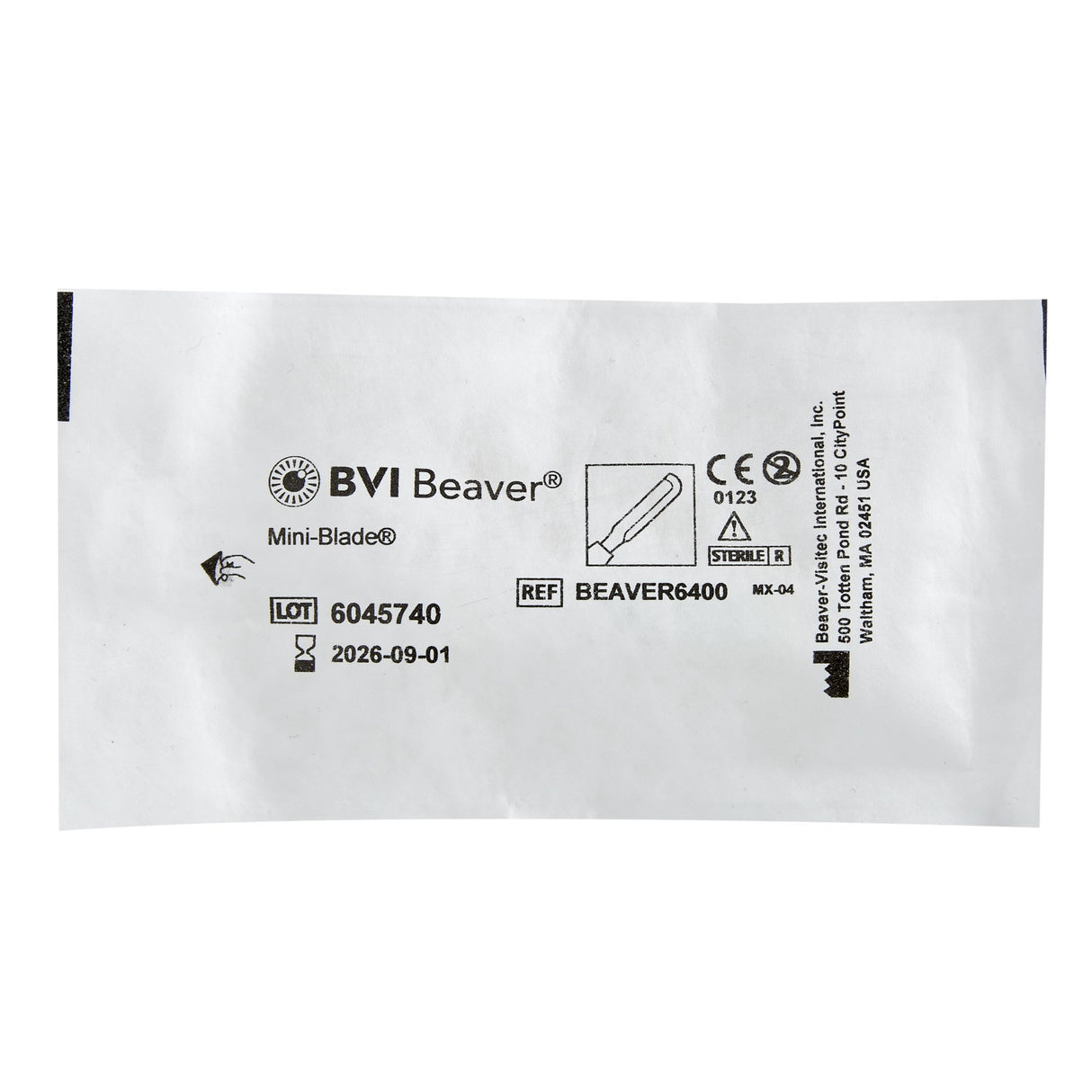 Surgical Blade Beaver® 6400 Mini-Blade® Stainless Steel No. 6400 Sterile - BeHope
