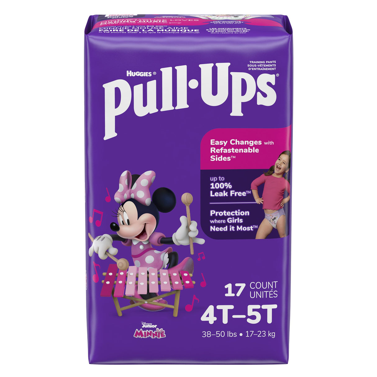 Female Toddler Training Pants Pull-Ups® Size 4T to 5T Disposable Moderate Absorbency - BeHope