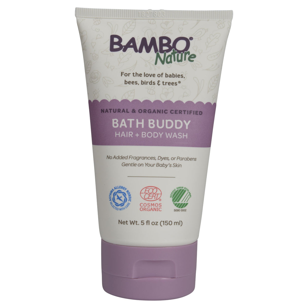 Shampoo and Body Wash Bambo® Nature Bath Buddy 5 oz. Tube Unscented - BeHope