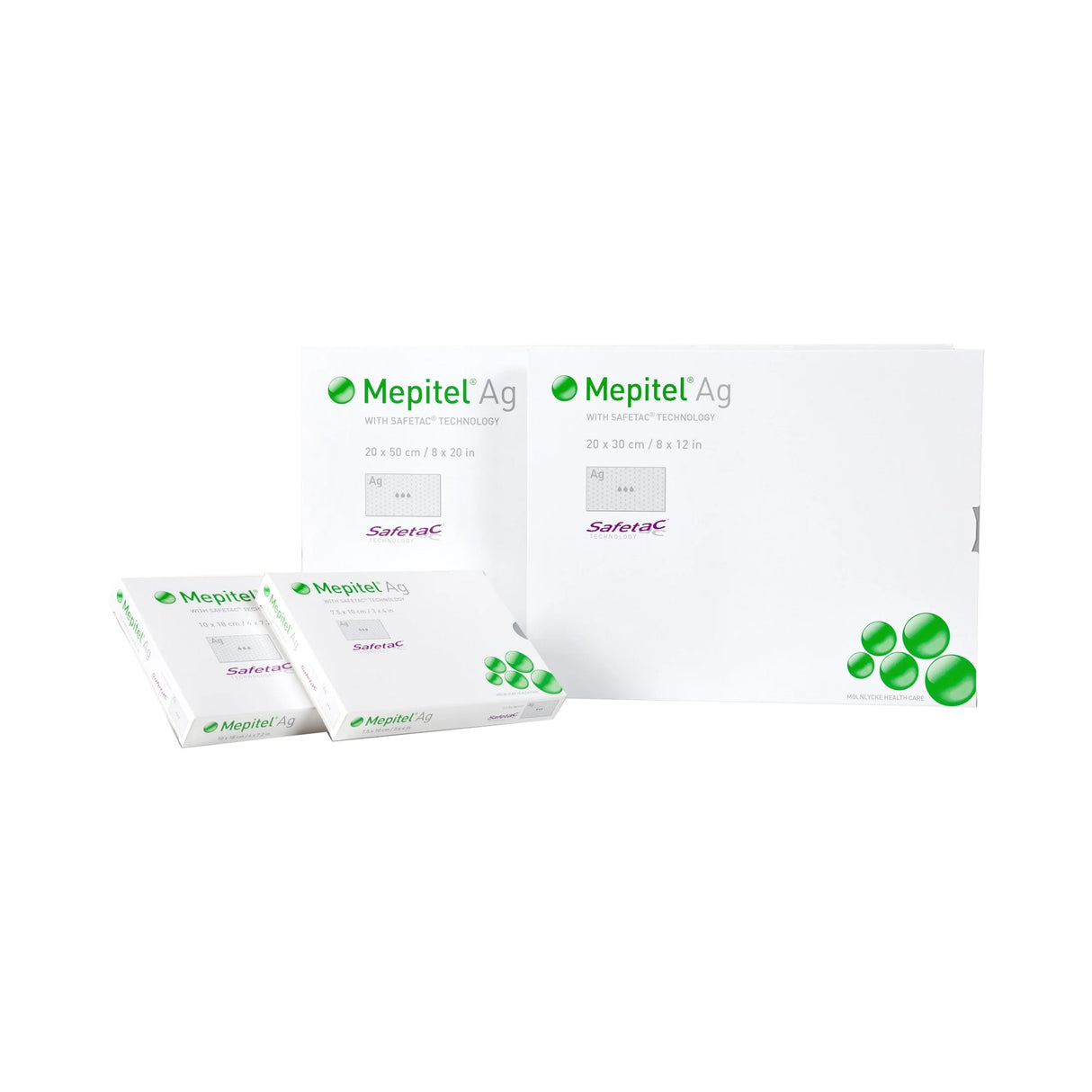 Silver Wound Contact Layer Dressing Mepitel® Ag 4 X 7 Inch Rectangle Sterile - BeHope