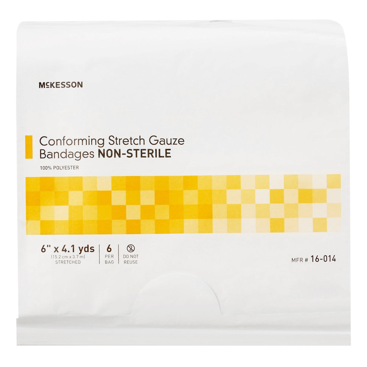Conforming Bandage McKesson 6 Inch X 4-1/10 Yard NonSterile 6 per Pack - BeHope