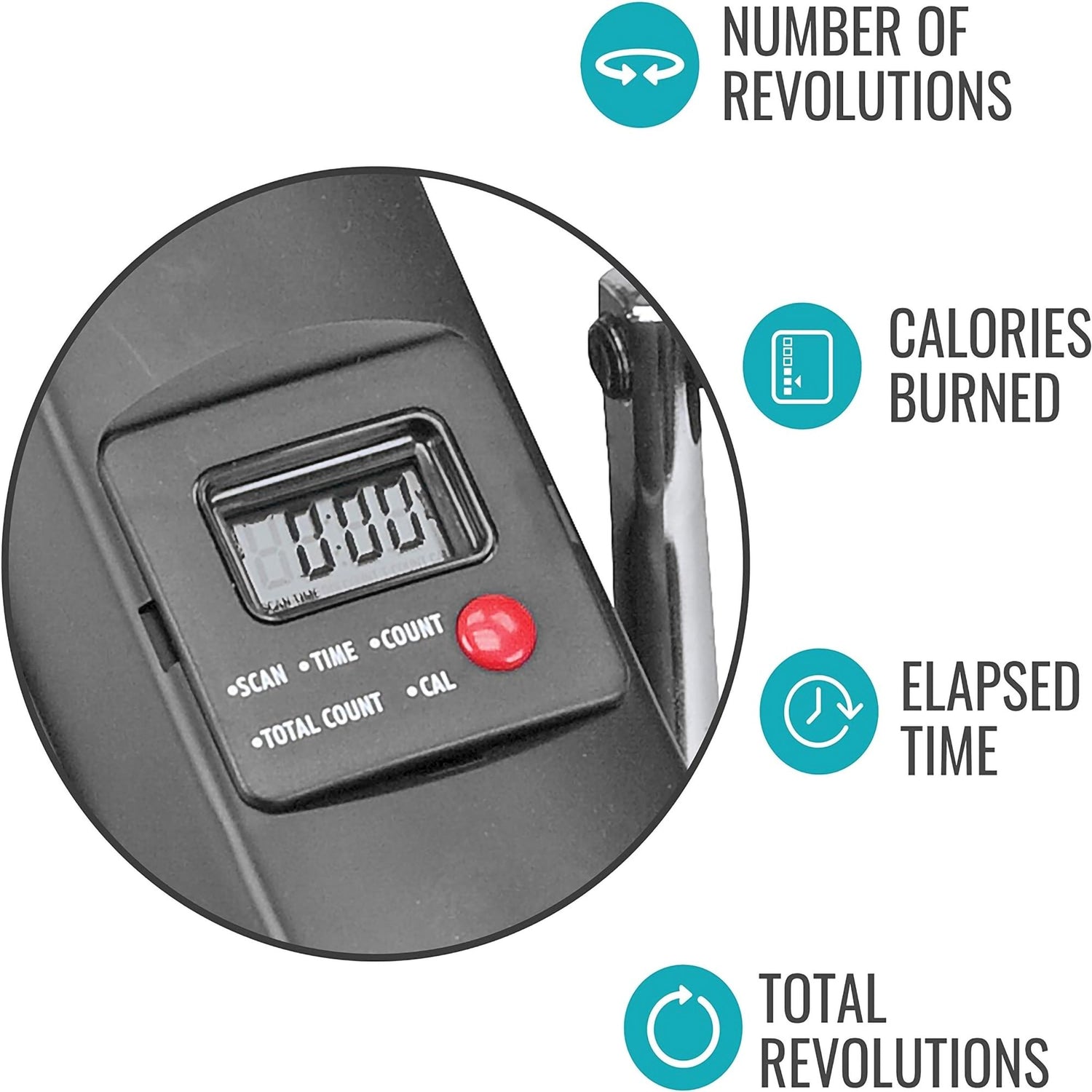 Pedal Exerciser DMI® Mini Bike Exerciser Portable Black - BeHope