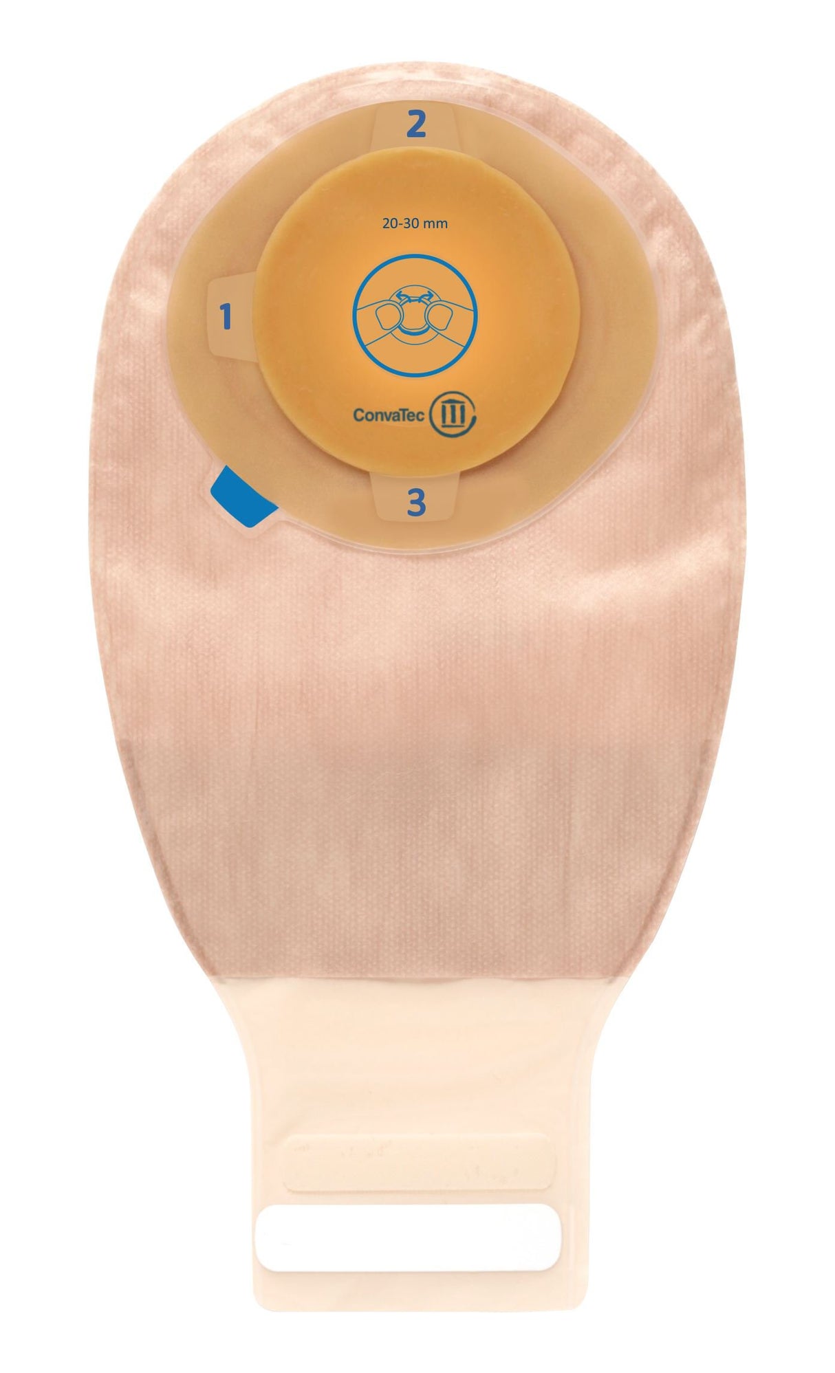 Ostomy Pouch Esteem®+ One-Piece System 12 Inch Length 1-3/16 to 1-9/16 Inch Stoma Drainable - BeHope