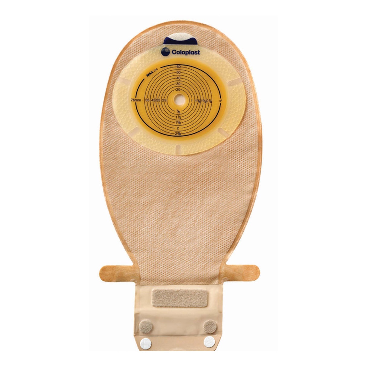 Ostomy Pouch SenSura® One-Piece System Flat, Trim to Fit 3/8 to 3 Inch Stoma Drainable - BeHope