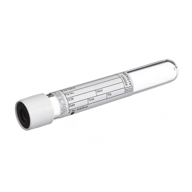 Vacuette® Venous Blood Collection Tube No Additive Plain Pull Cap - BeHope