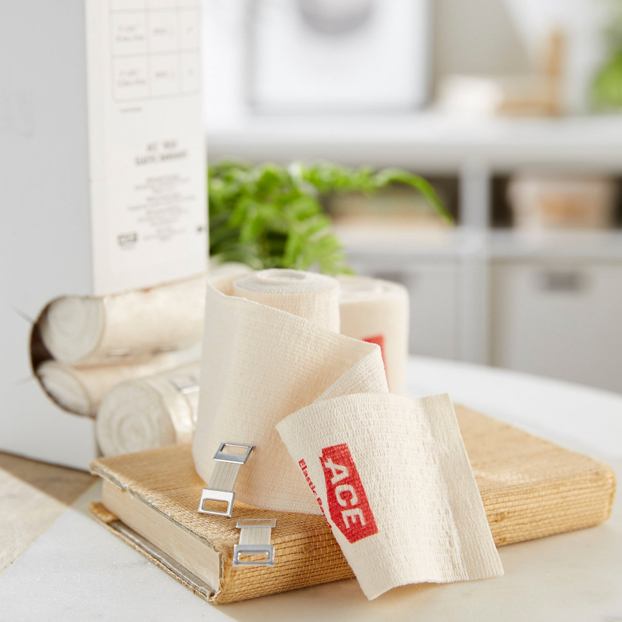 Elastic Bandage 3M™ ACE™ 3 Inch X 5 Yard Clip Detached Closure Tan NonSterile Standard Compression - BeHope