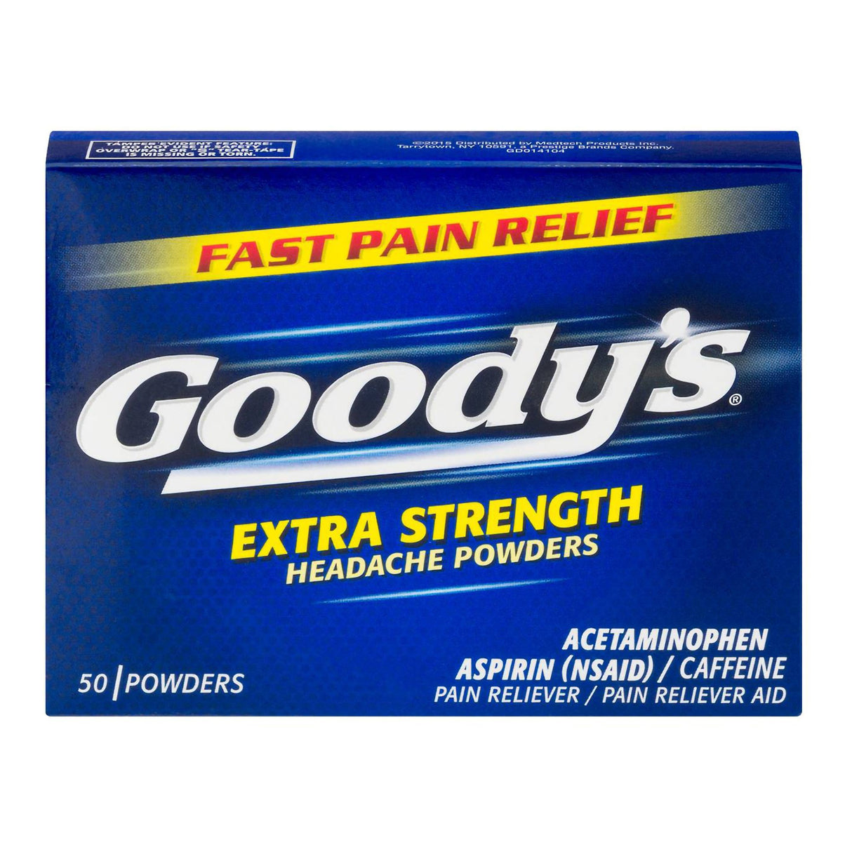 Pain Relief Goody's® Extra Strength 260 mg - 520 mg - 32.5 mg Strength Acetaminophen / Aspirin / Caffeine Powder 50 per Box - BeHope