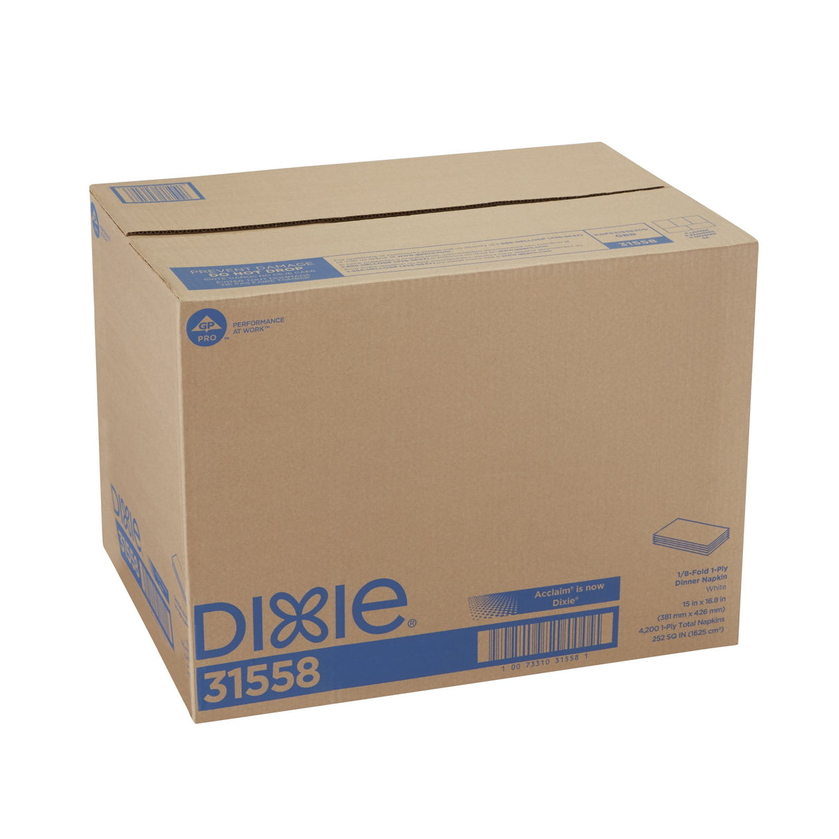 Dinner Napkin Dixie® White Paper - BeHope