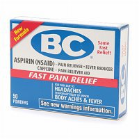 Pain Relief BC® 845 mg - 65 mg Strength Aspirin / Caffeine Powder 50 per Box - BeHope