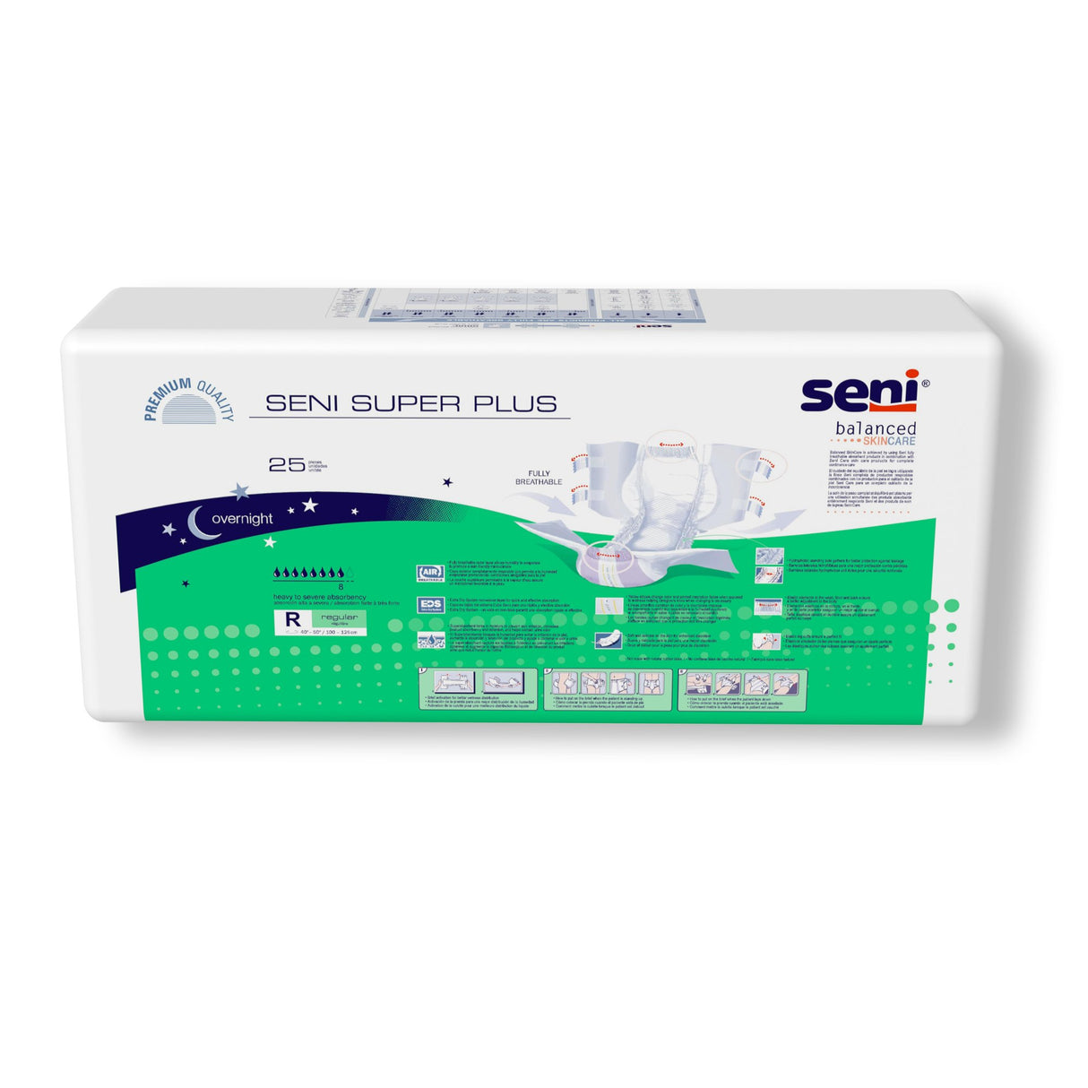 Unisex Adult Incontinence Brief Seni® Super Plus Regular Disposable Heavy Absorbency - BeHope
