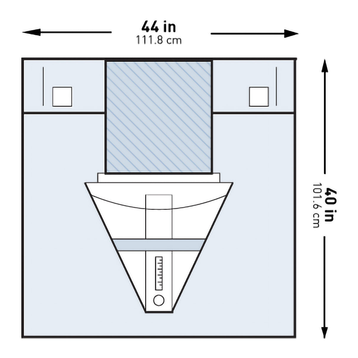 Obstetrics / Gynecology Drape McKesson Under Buttocks Drape 44 W X 40 L Inch Sterile - BeHope