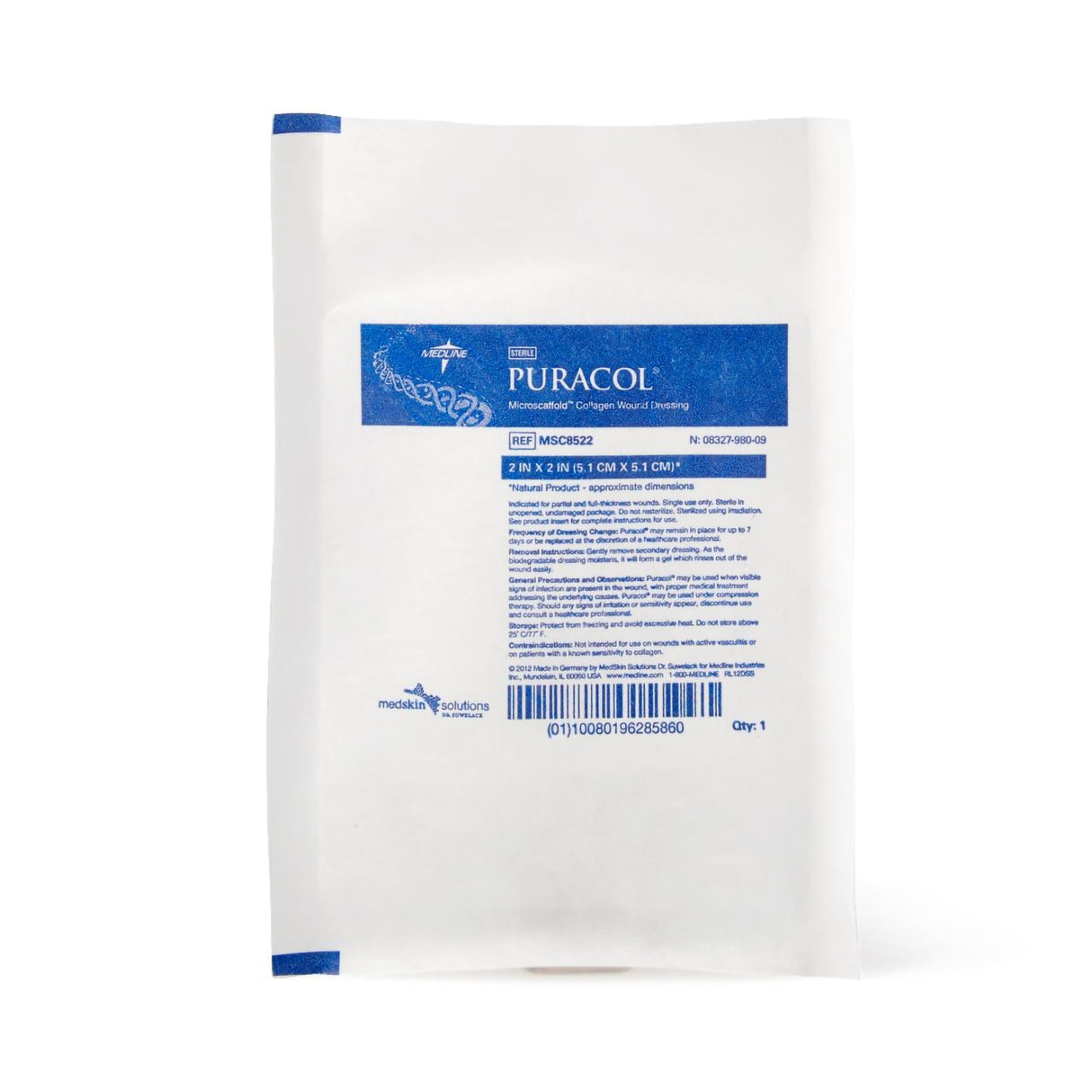 Collagen Dressing Puracol® 2 X 2 Inch Square Sterile - BeHope