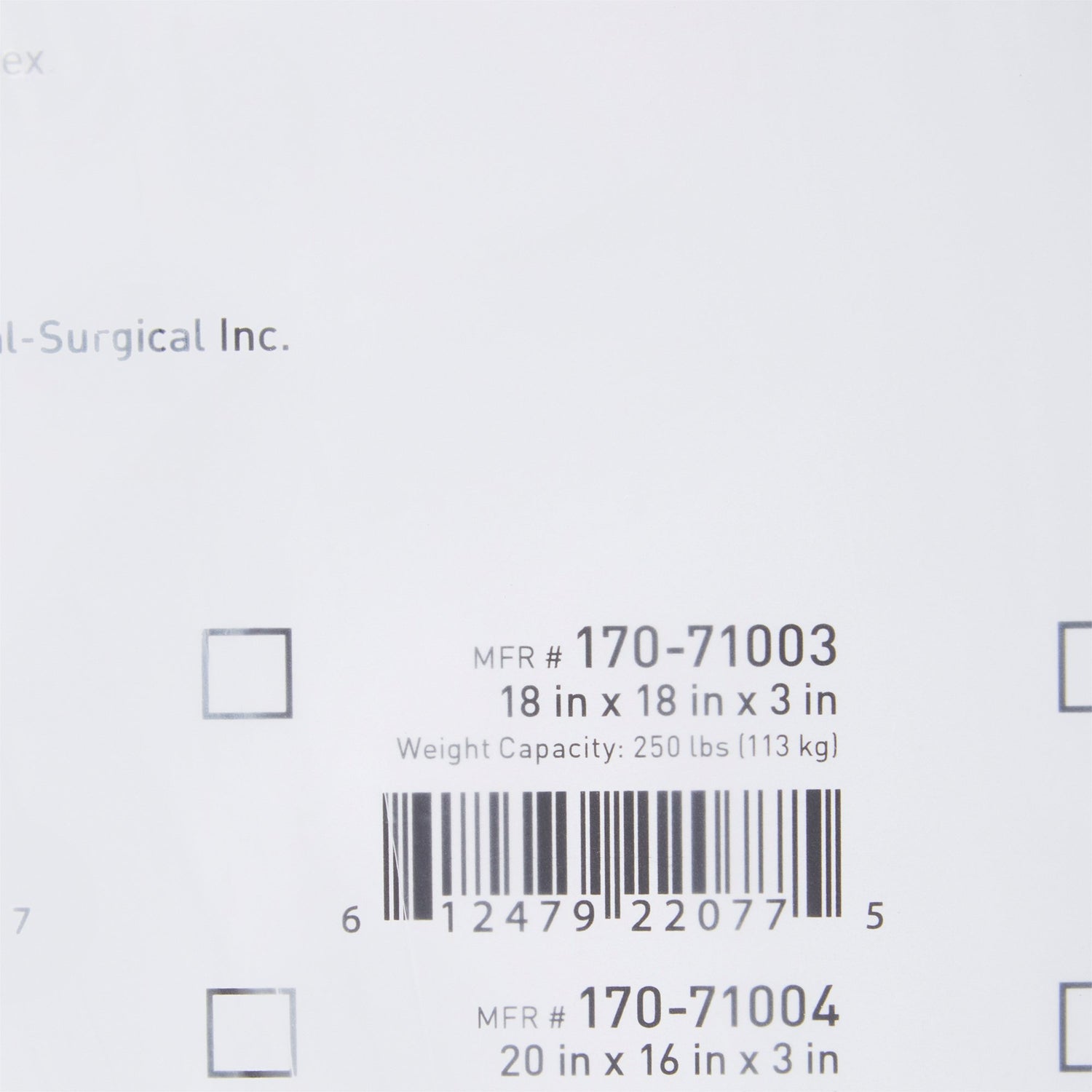 Seat Cushion McKesson 18 W X 18 L X 3 D Inch Polyurethane - BeHope