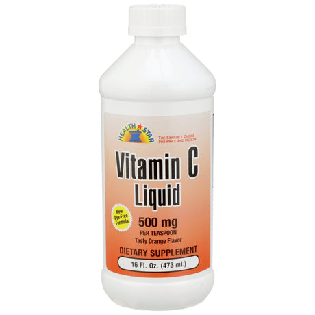 Vitamin C Supplement Geri-Care® Ascorbic Acid 500 mg Strength Liquid 16 oz. - BeHope
