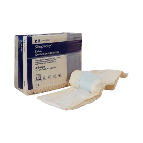 Unisex Adult Incontinence Brief Wings™ Extra Quilted X-Large Disposable Moderate Absorbency - BeHope