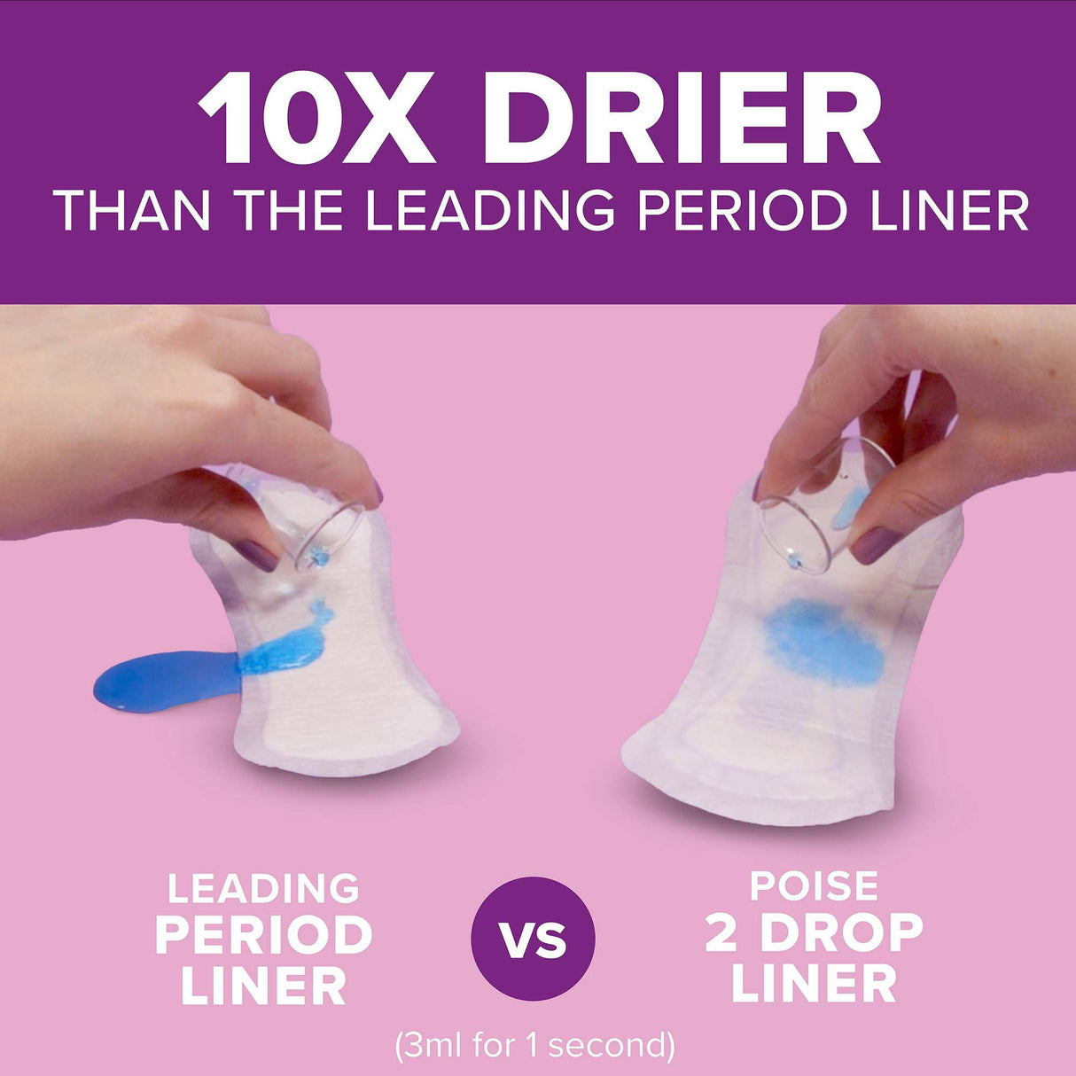 Bladder Control Pad Poise® Fresh Protection™ 8-1/2 Inch Length Light Absorbency Sodium Polyacrylate Core One Size Fits Most - BeHope