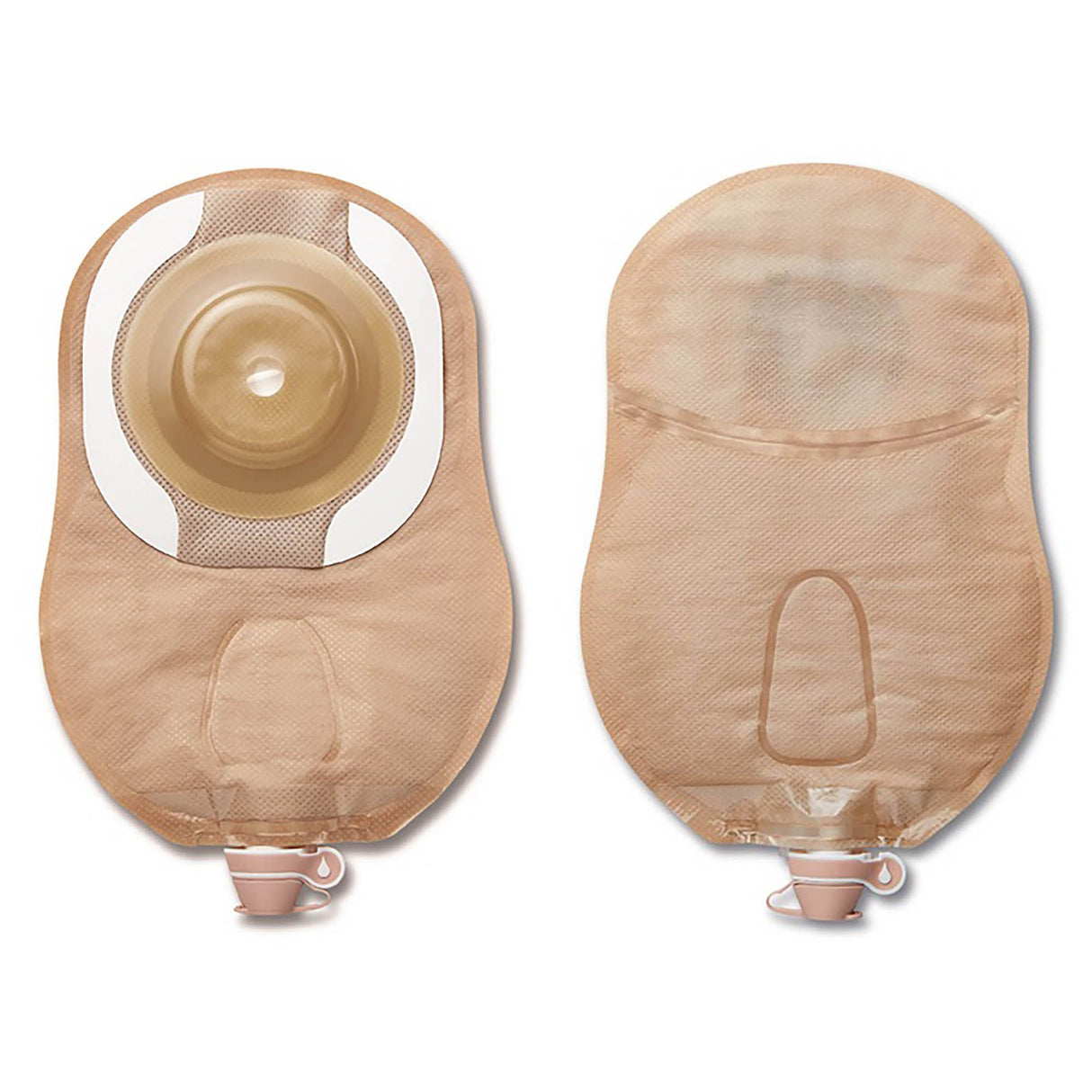 Urostomy Pouch CeraPlus™ One-Piece System 9 Inch Length Soft Convex, Trim to Fit Up to 2-1/8 Inch Stoma - BeHope
