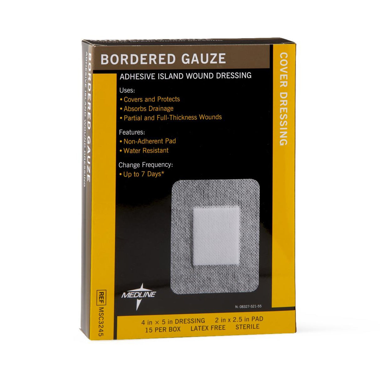 Island Dressing Medline 4 X 5 Inch Rectangle Sterile Water Resistant Nonwoven Backing - BeHope