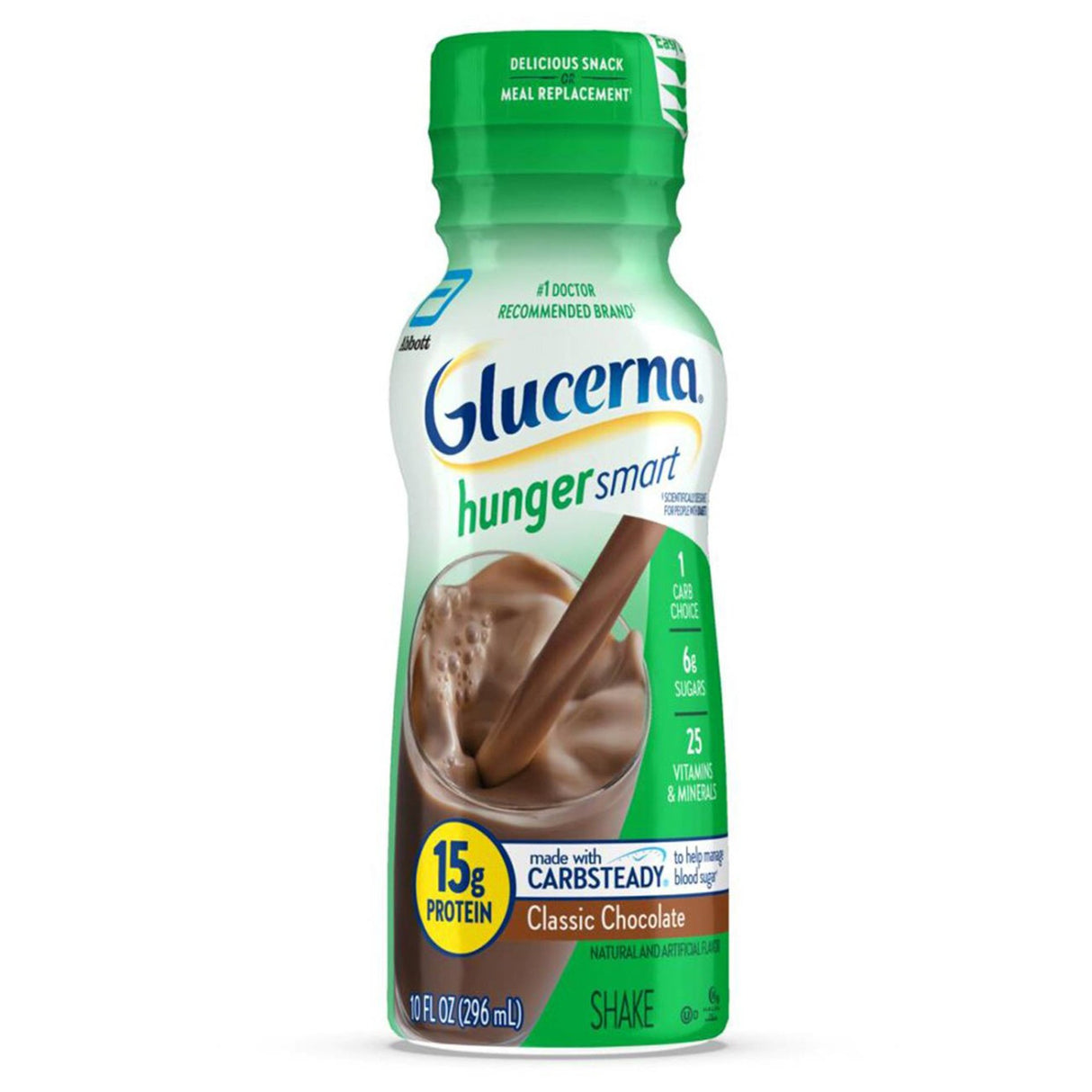 Oral Supplement Glucerna® Hunger Smart Shake Rich Chocolate Flavor Liquid 10 oz. Bottle - BeHope