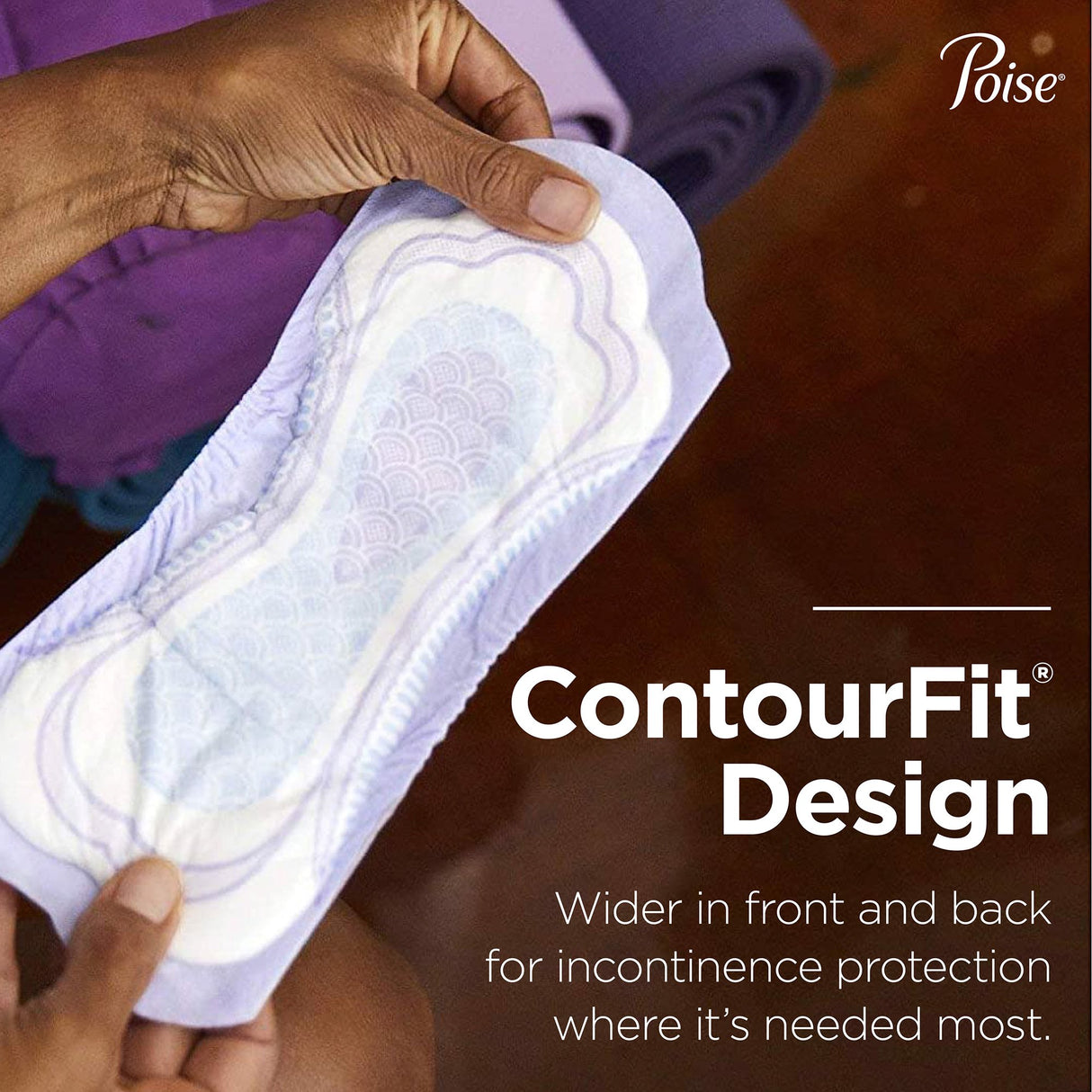 Bladder Control Pad Poise® 11 Inch Light Absorbency Polymer Core One Size Fits Most - BeHope