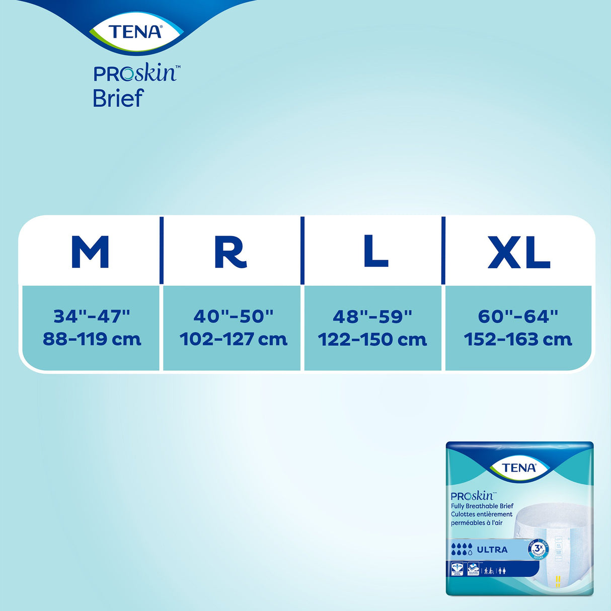 Unisex Adult Incontinence Brief TENA ProSkin™ Ultra X-Large Disposable Heavy Absorbency - BeHope