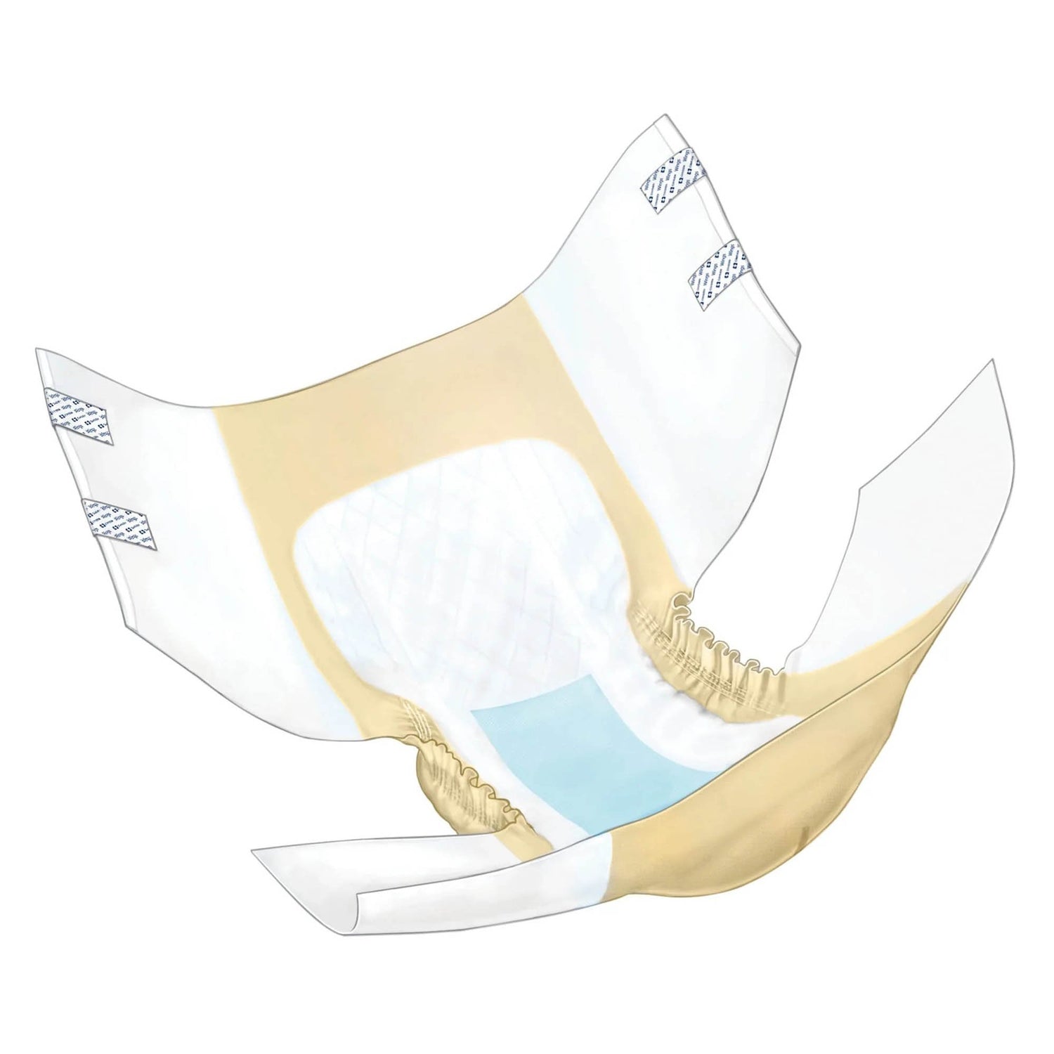 Unisex Adult Incontinence Brief Wings™ Overnight Quilted X-Large Disposable Heavy Absorbency - BeHope