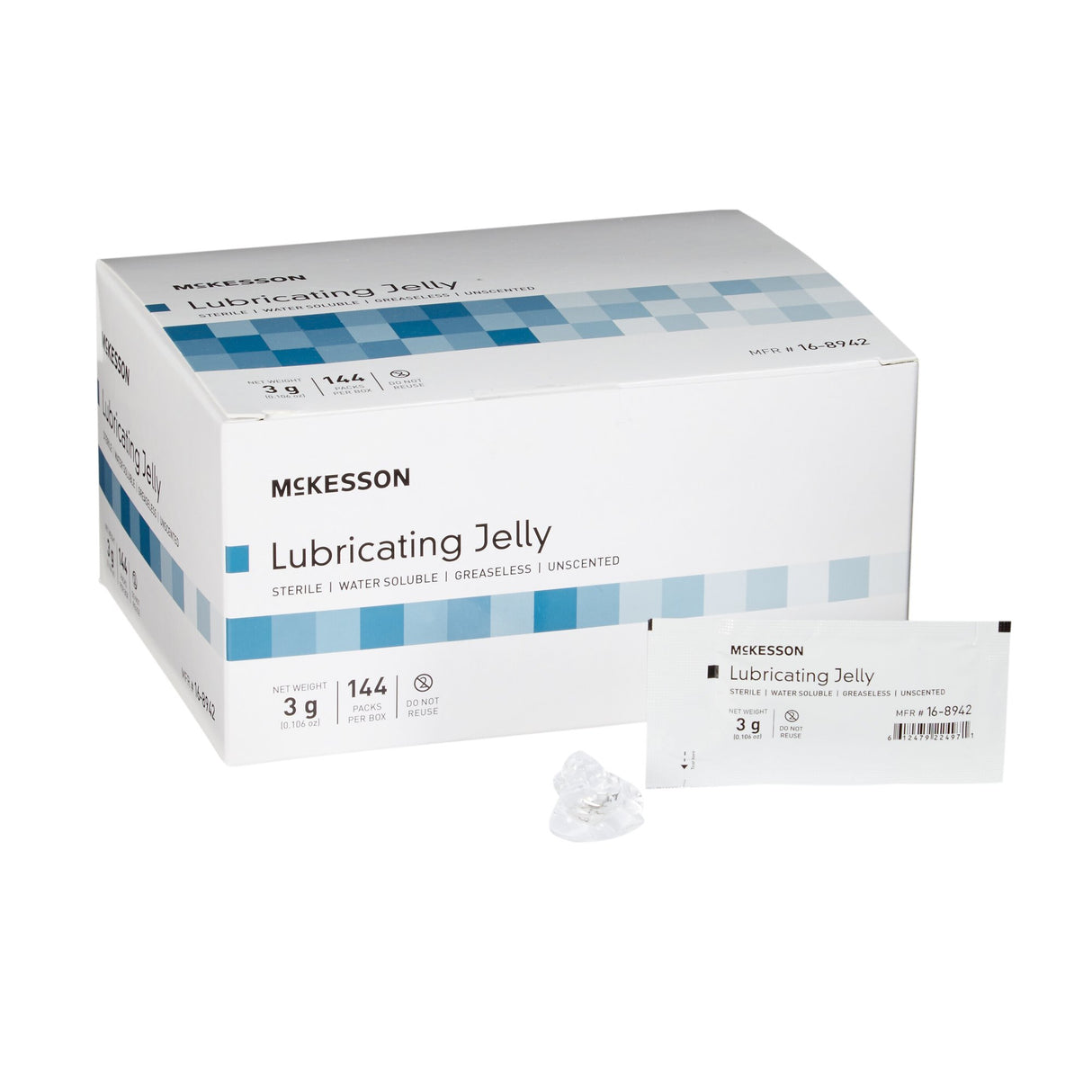 Lubricating Jelly McKesson 3 Gram Individual Packet Sterile - BeHope
